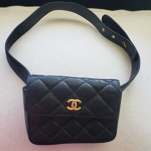 Chanel Belt B. Quilted Waist Belt Fanny Pa…